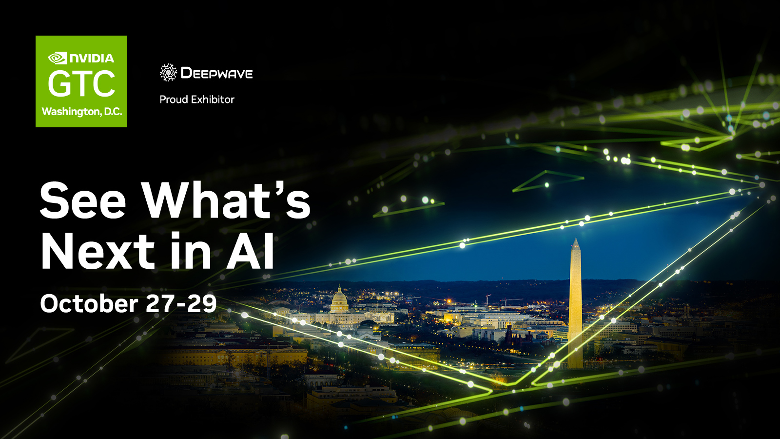 Join Deepwave AI GTC DC in Washington, DC